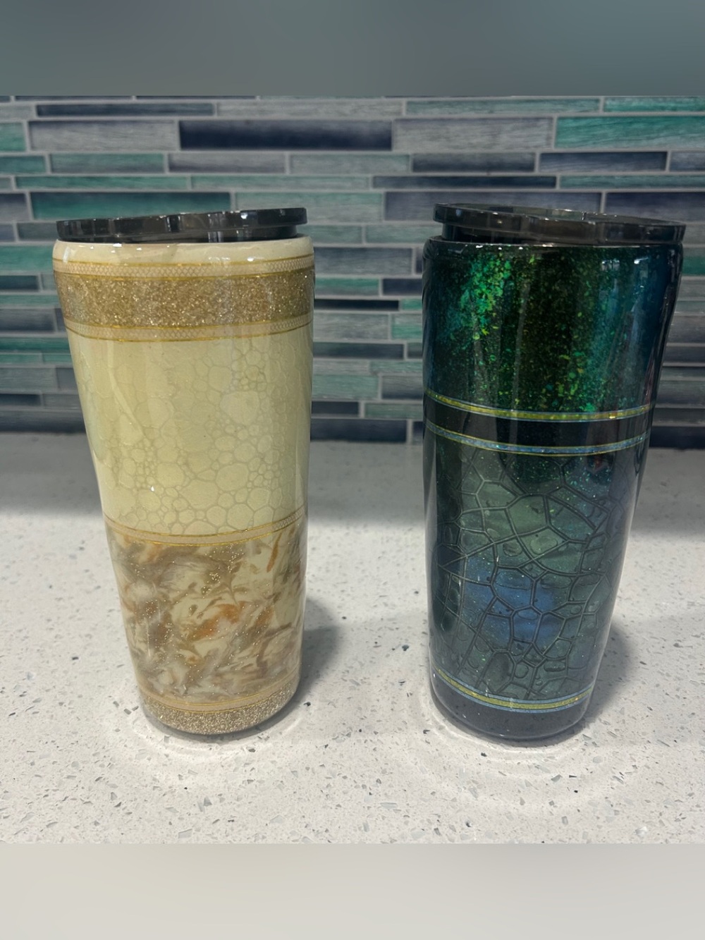 2 Custom Made Insulated Tumblers (Hot/Cold)